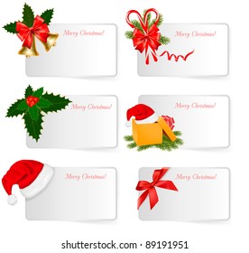 Set of winter christmas banners. Vector illustration