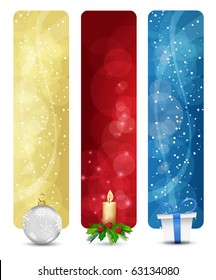 set of winter christmas vertical banners vol. 01