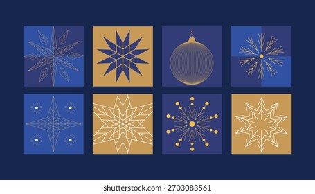 Set of winter design icons