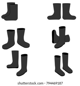 set winter footwear