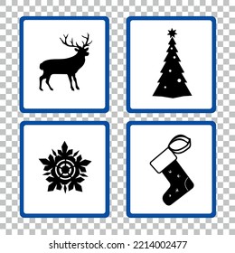 Colección de señales de vacaciones de invierno