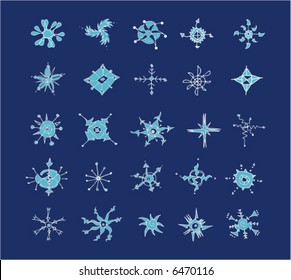 Juego de copos de nieve de invierno.
Para ver todos los copos de nieve, por favor visite mi galería