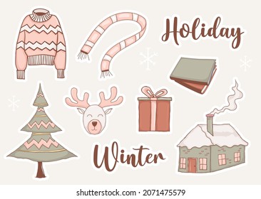 Winteraufkleber