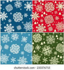 Set of winter wallpapers