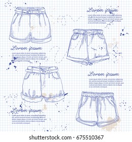 Set of woman casual clothes