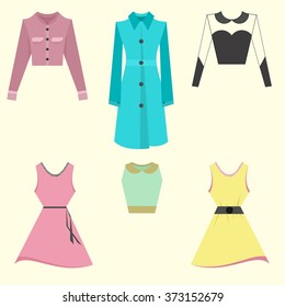 Set of woman clothes
