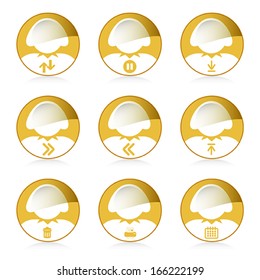set of woman icon, vector 