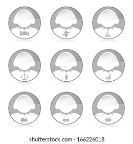 set of woman icon, vector