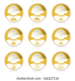 set of woman icon, vector