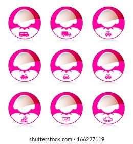 set of woman icon, vector