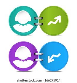 set of woman icon, vector