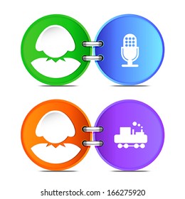 set of woman icon, vector