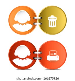 set of woman icon, vector