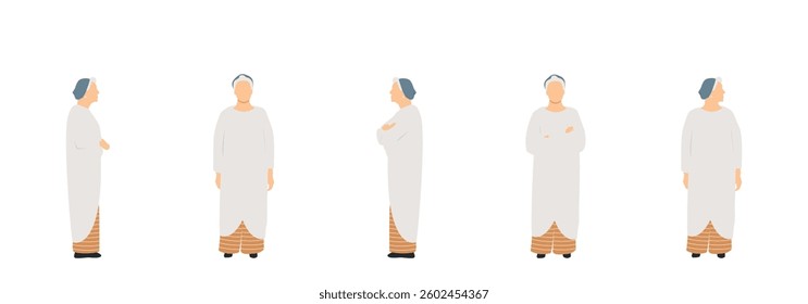 Set of a woman. Modern design.