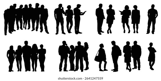 Set of woman office vector