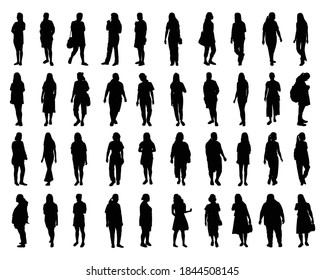 Satz Silhouettenvektor