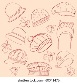 set woman's hats