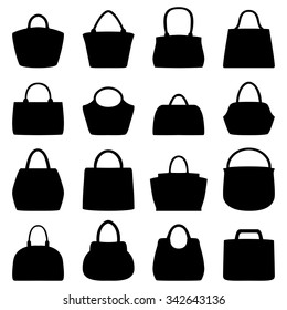 Set of women bags, vector illustration