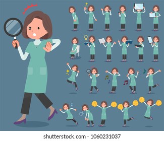 A set of women with digital equipment such as smartphones.
There are actions that express emotions.
It's vector art so it's easy to edit.