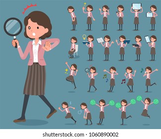 A set of women with digital equipment such as smartphones.
There are actions that express emotions.
It's vector art so it's easy to edit.