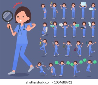 A set of women with digital equipment such as smartphones.
There are actions that express emotions.
It's vector art so it's easy to edit.