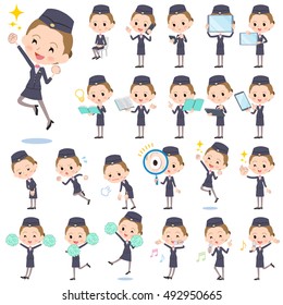 A set of women with digital equipment such as smartphones.
There are actions that express emotions.
It's vector art so it's easy to edit.
