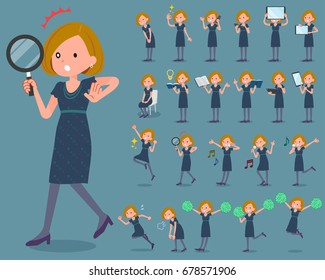 A set of women with digital equipment such as smartphones.
There are actions that express emotions.
It's vector art so it's easy to edit.