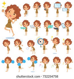 A set of women with digital equipment such as smartphones.
There are actions that express emotions.
It's vector art so it's easy to edit.