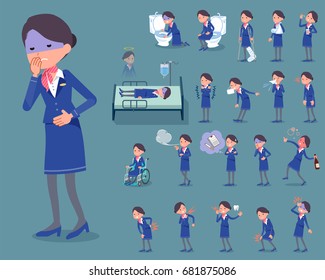 A set of women with injury and illness.
There are actions that express dependence and death.
It's vector art so it's easy to edit.