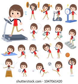 A set of women on exercise and sports.
There are various actions to move the body healthy.
It's vector art so it's easy to edit.