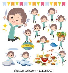 A set of women on food events.
There are actions that have a fork and a spoon and are having fun.
It's vector art so it's easy to edit.