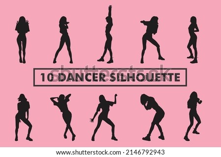 Similar – Image, Stock Photo urbaner Tanz Silhouette