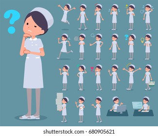 A set of women with who express various emotions.
There are actions related to workplaces and personal computers.
It's vector art so it's easy to edit.