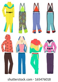 Set of women's clothing for skiing