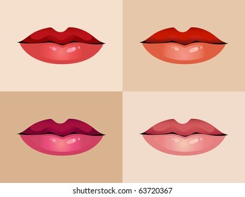 set of women's lips