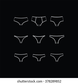 
Set of women's panties