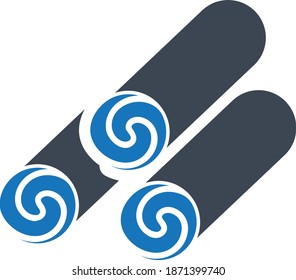 Conjunto de ilustración vectorial de iconos de madera 