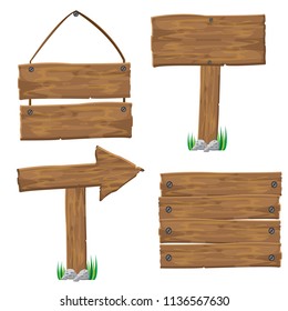 Set Of Wood Sign