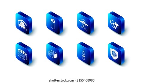 Fijar troncos de madera, sierra eléctrica circular, hacha, archivo de metal Rasp, haz, trozo de árbol e icono. Vector