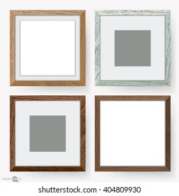 set of wooden picture frames