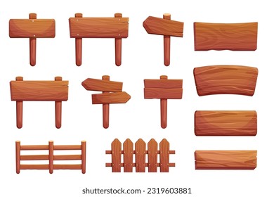 Free Vector  Wooden plaques collection