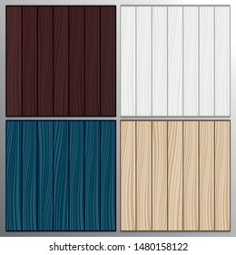 Set of Wooden Texture backgrounds with planks For Your Design