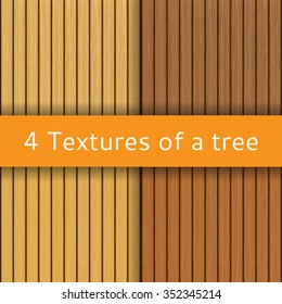 Set of wooden textures of different color