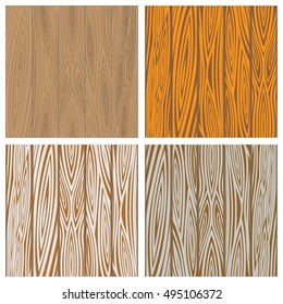 Set of wooden textures. Wood background. Painted wooden. Vector illustration