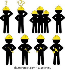 Set of workers icon