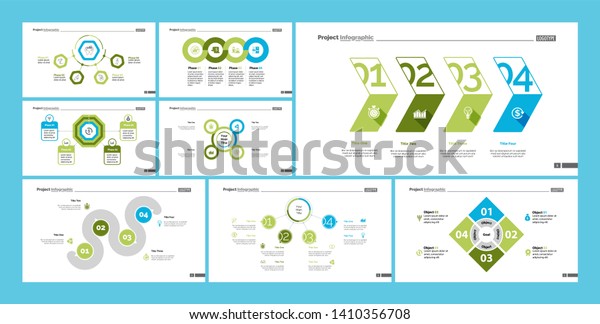 Set Workflow Teamwork Concept Infographic Charts Stock Vector (Royalty ...