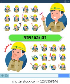 A set of working man with expresses various emotions on the SNS screen.There are variations of emotions such as joy and sadness.It's vector art so it's easy to edit.