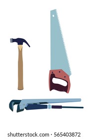 Set of working tools