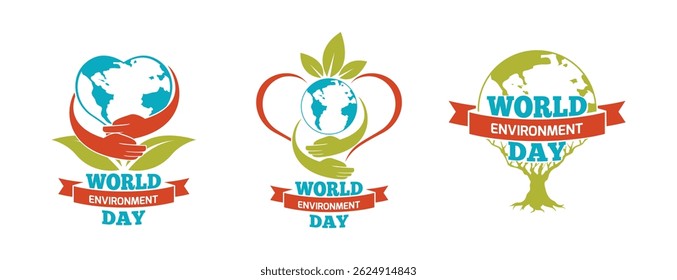 Set world environment day Icons