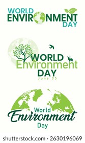 Set of World Environment Day logo, Symbols for Environment Day